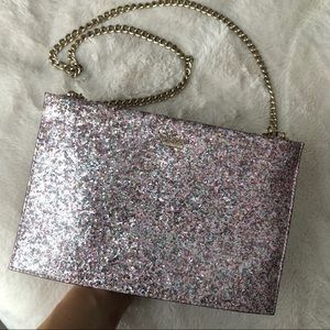 Kate Spade Colorful Glitter Crossbody Clutch